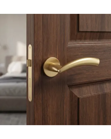 Mandelli Nadir matt gold door handles
