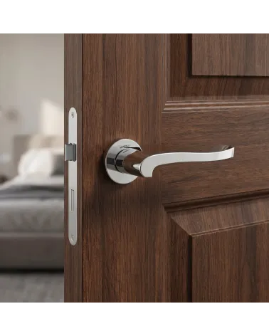 Mandelli Ola satin nickel door handles