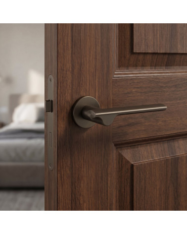 Mandelli Ara round backplate door handles