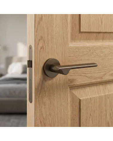 Mandelli Ara Matt Gold Door Handles