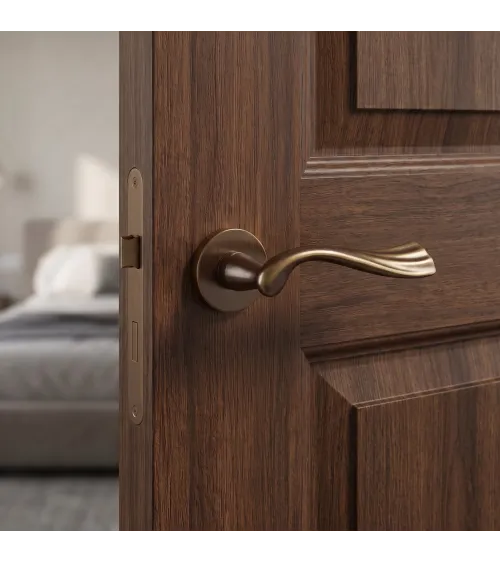 Bronze Mandelli River door handle designer handle