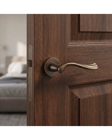 Mandelli River Satin Chrome Door Handles