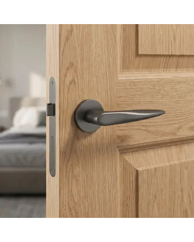Mandelli Zoe satin chrome door handles