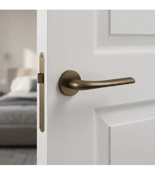 Matt bronze Mandelli Filo door handle designer handle