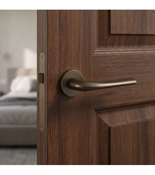Matt bronze Mandelli Filo door handle designer handle