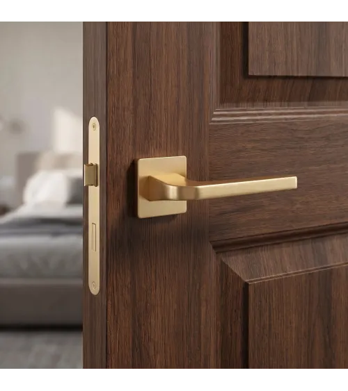 Matt gold ISMENA door handle designer handle