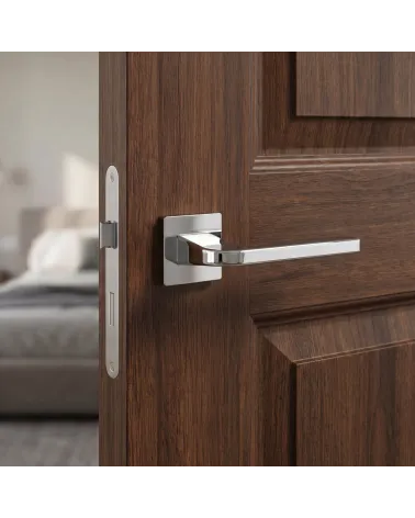 Sparkling Polished Chrome Door Handle - ISMENA Model