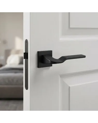 Black Door Handle with Mysterious Charm — LINE BALI Model