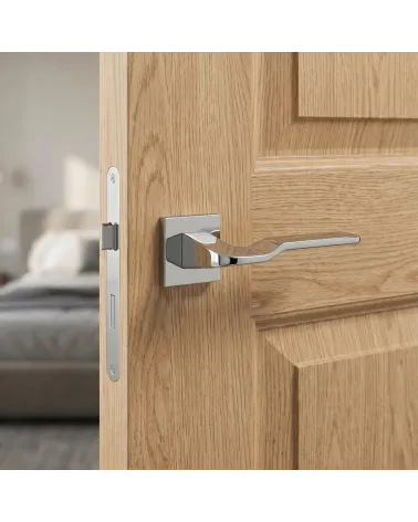 Innovative Door Handle on Square Plate – LINE BALI Model