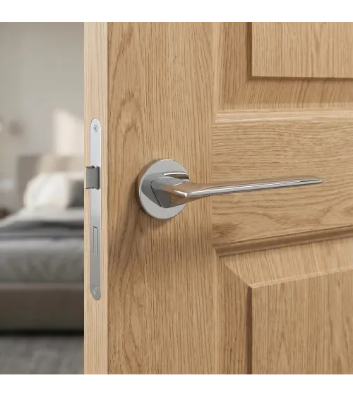Polished chrome Line GIULIA door handle design handle