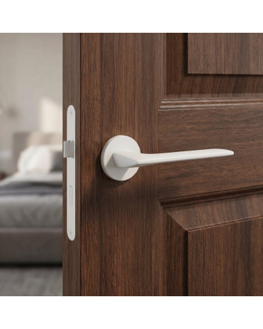 White Door Handle with Pure Elegance - Line GIULIA Model