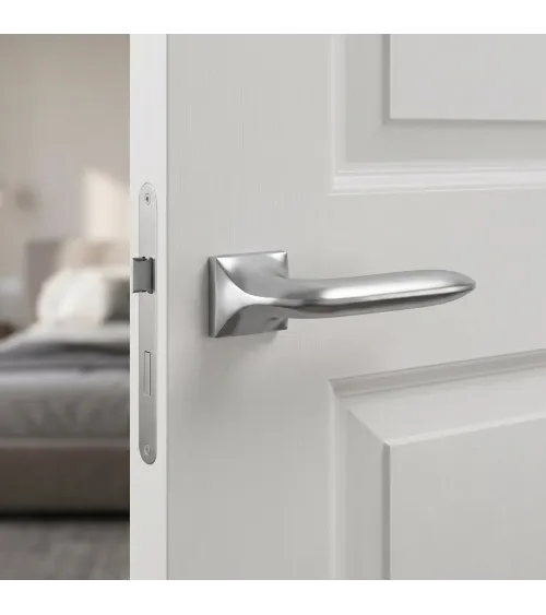 GLADIOLA satin chrome door handle design handle