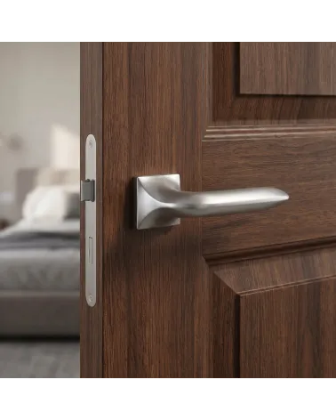 Satin Chrome Door Handle for a soft and subtle shine — GLADIOLA model