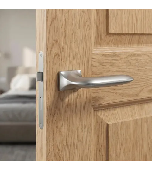 GLADIOLA satin chrome door handle design handle