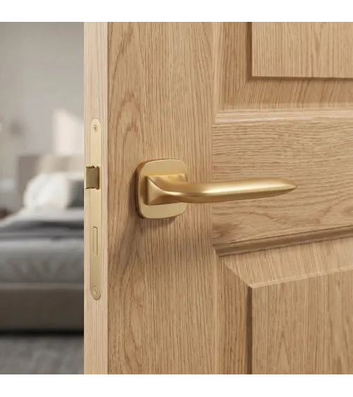 Matt gold GLADIOLA door handle design handle