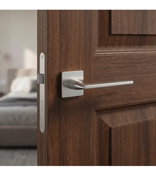 Brushed chrome SALVIA door handle designer handle