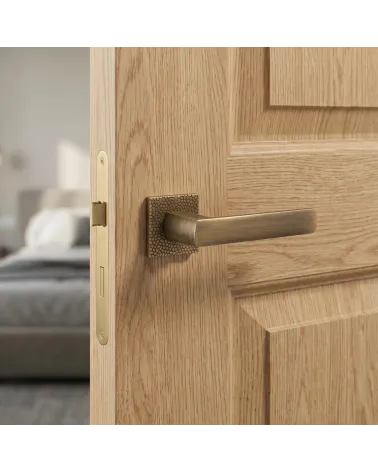 Elegant TUPAI 4161-T1 square rose door handle - MillaHandles