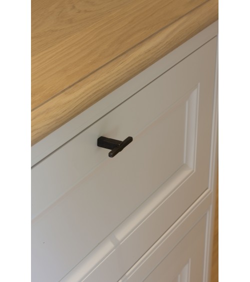 Geometric bronze furniture knob PTT - designer handle