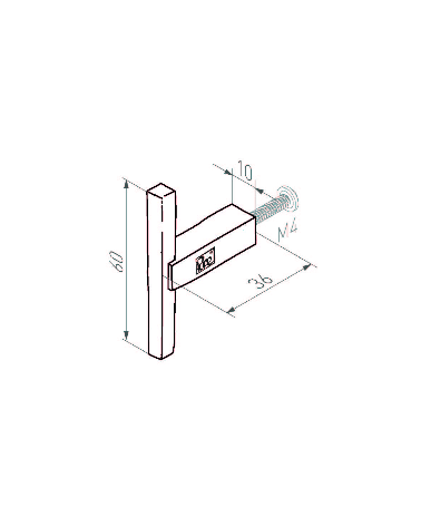 Geometric bronze furniture knob PTT - designer handle