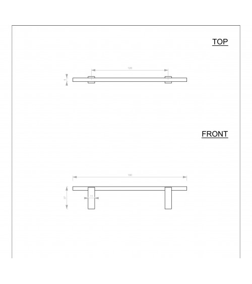 Trendy bronze furniture handle PMT - designer handle