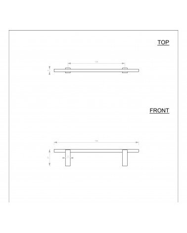 Trendy bronze furniture handle PMT - designer handle