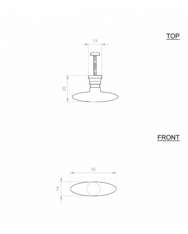 BT furniture knob - designer handle