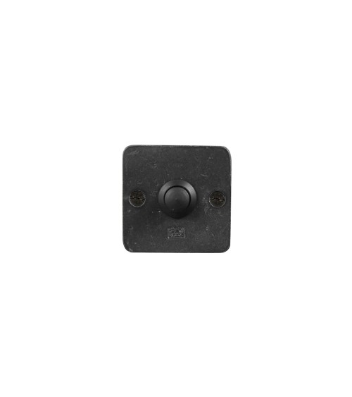 Square doorbell Dauby Pure in bronze - doorbell button 50RBS - designer handle