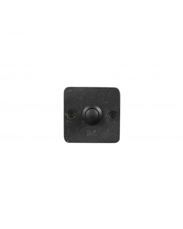 Square doorbell Dauby Pure in bronze - doorbell button 50RBS - designer handle