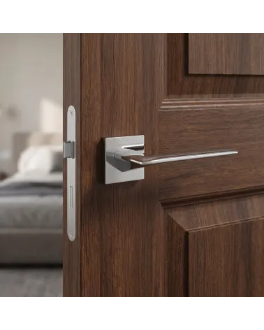 Refined and Mirror-Like Polished Chrome Door Handle - Line GIULIA