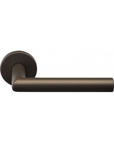 Formani Basics LBII-19 door handles on round rose bronze finish - design handle
