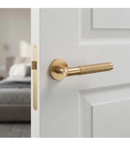Satin gold Time Slim door handle design handle
