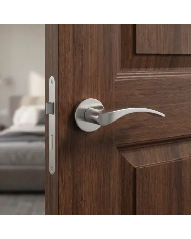 Satin Chrome Door Handle with a Luminous Softness - TUPAI 1927 Model
