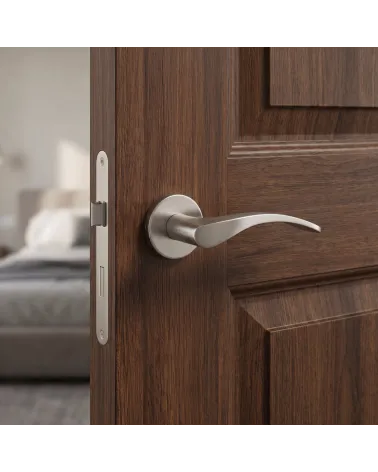 Timeless and Subtle Brushed Nickel Door Handle – TUPAI 1927 Model