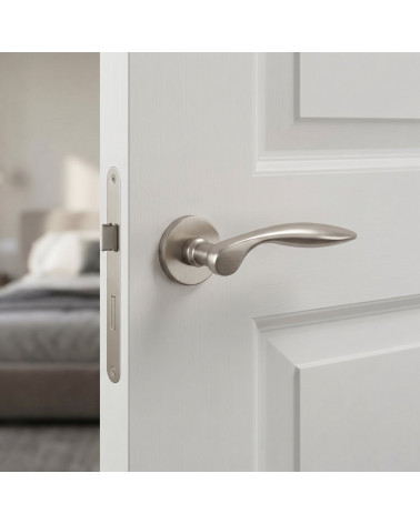 Brushed Nickel Door Handle for a refined touch - TUPAI 1938