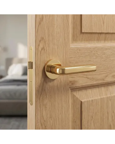 Radiant and Dazzling Polished Gold Door Handle – INULLA Model