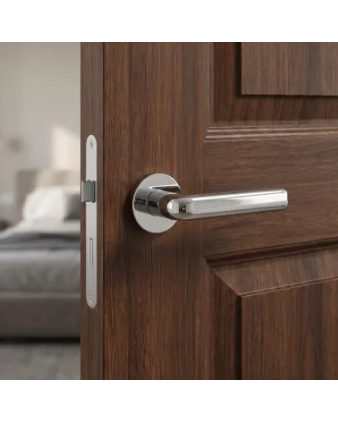 Polished Chrome Door Handle Sophisticated and Bold - INULLA Model