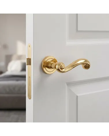 Luxurious Polished Gold Door Handle – TUPAI 738 Model