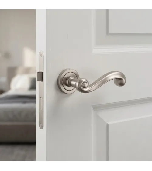 TUPAI 738 brushed nickel door handle design handle