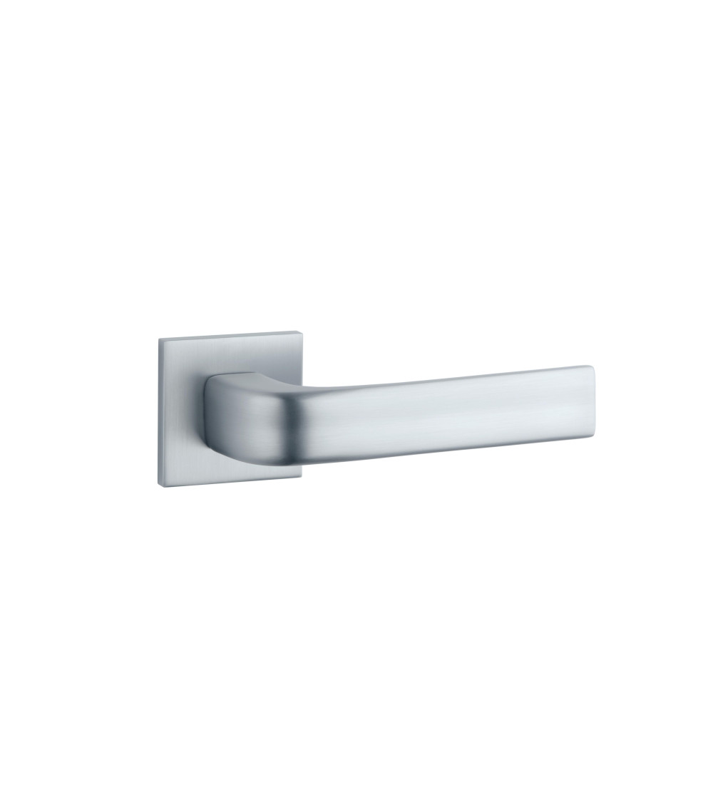 Satin chrome JENA door handle designer handle