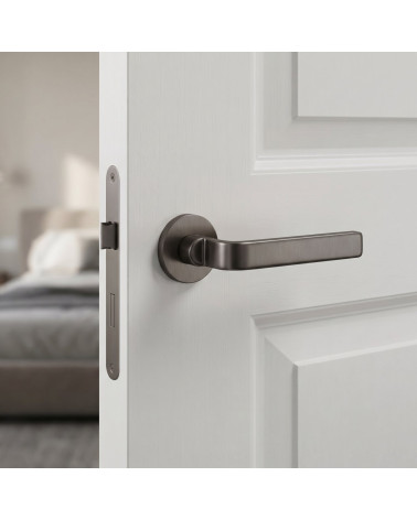 Ento Zai Graphite Door Handles - MillaPoignées