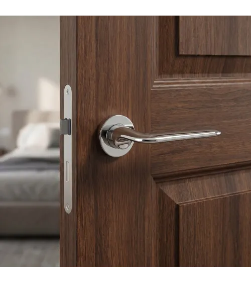 Polished Chrome Door Handle Ento Elan Designer Handle