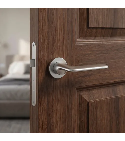 Satin Chrome Door Handle Ento Elan Designer Handle