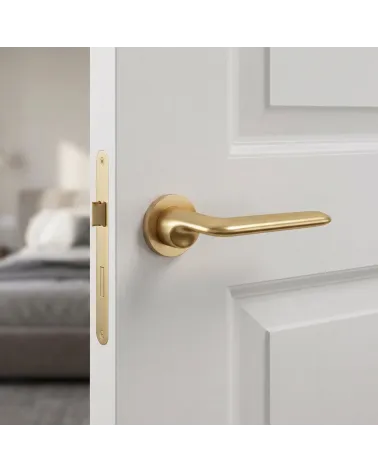 Matt gold Ento Elan door handles