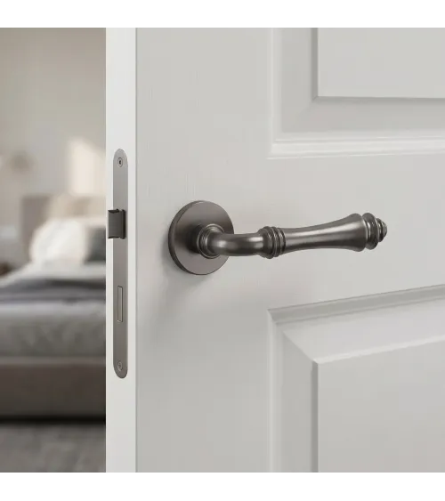 Anthracite door handle CAMELIA design handle
