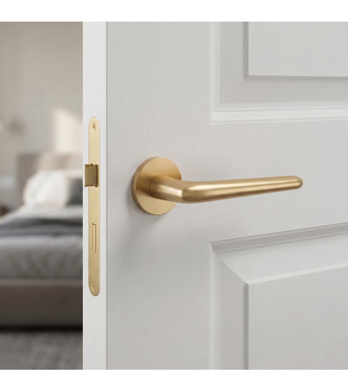 Matt gold door handle LAVANDA design handle