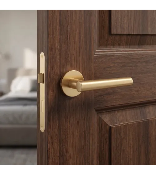 EUPHORBIA matt gold door handle design handle