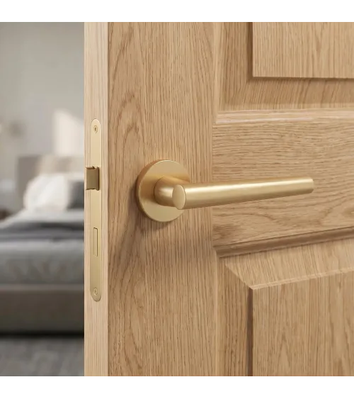 EUPHORBIA matt gold door handle design handle