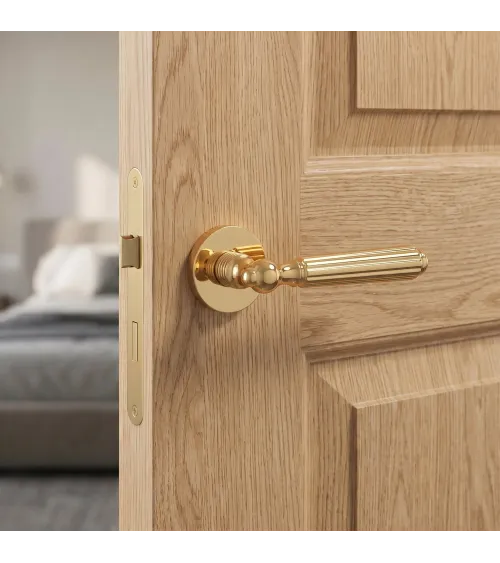 Polished gold TIARELLA door handle design handle