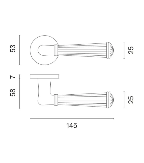 STILE ARIDA aluminium door handle colour 3