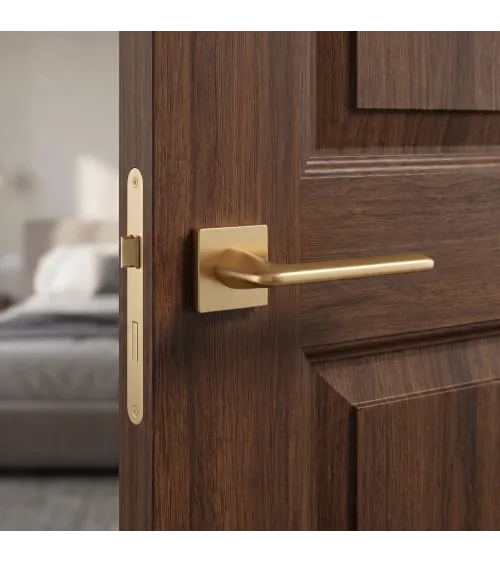 LILA matt gold door handle design handle
